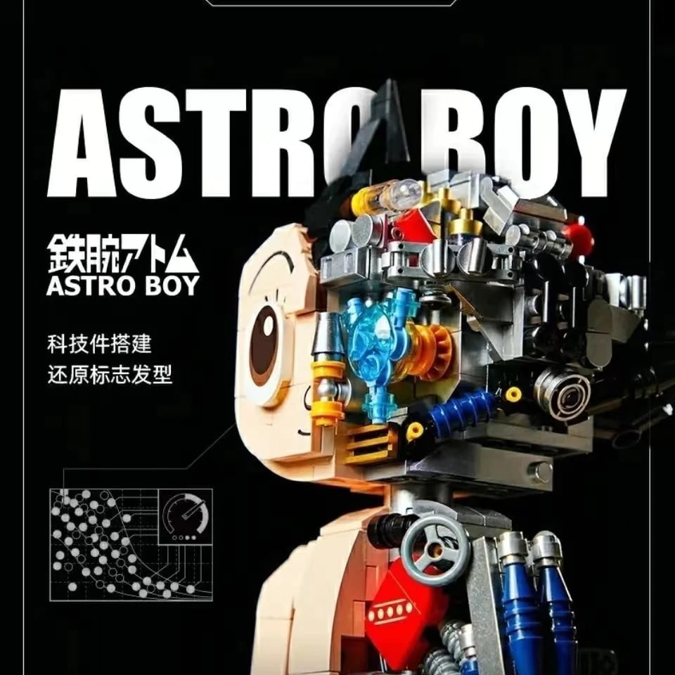 Astro Boy Series Mechanical Clear Version PANTASY 86203HY Movie With 1250 Pieces