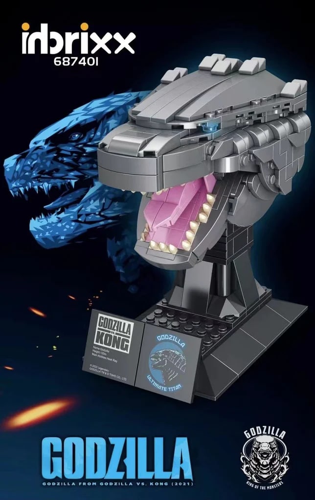 Godzilla Head Carving PANLOS 687401 Creator With 379 Pieces