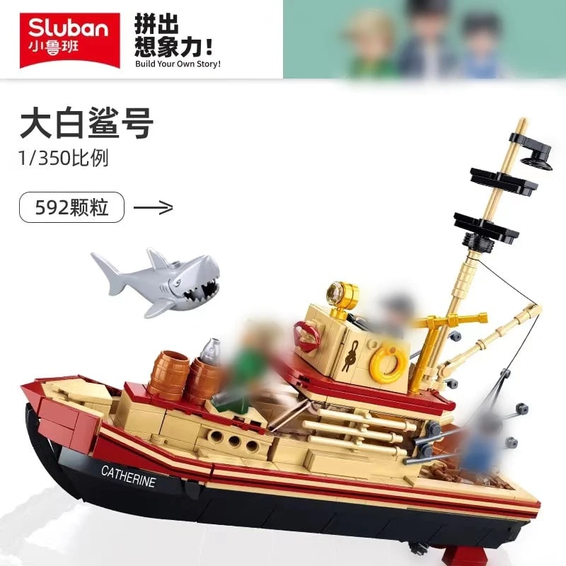 Great White Shark SLUBAN M38-B1118 Creator With 592 Pieces