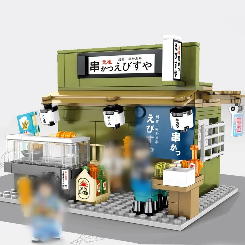 Japanese -Style Street Scene: BBQ Shop SEMBO 601073 Creator With 310 Pieces
