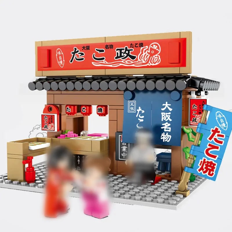Japanese -Style Street View: Octopus Burning SEMBO 601072 Creator With 274 Pieces