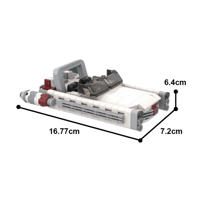 MOCBRICKLAND MOC-98172 Pixel-Dans Bobas Landspeeder