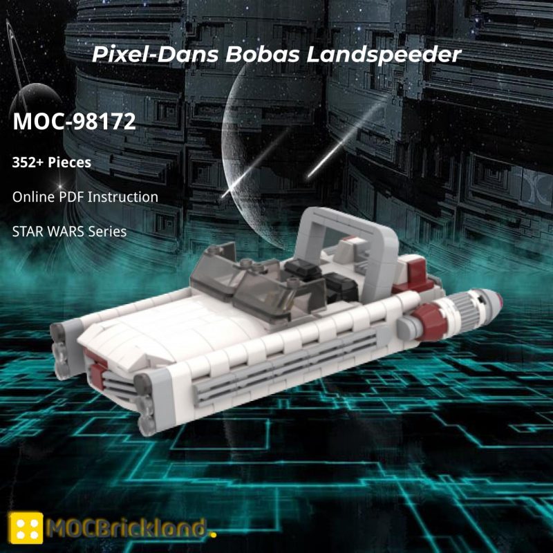 MOCBRICKLAND MOC-98172 Pixel-Dans Bobas Landspeeder