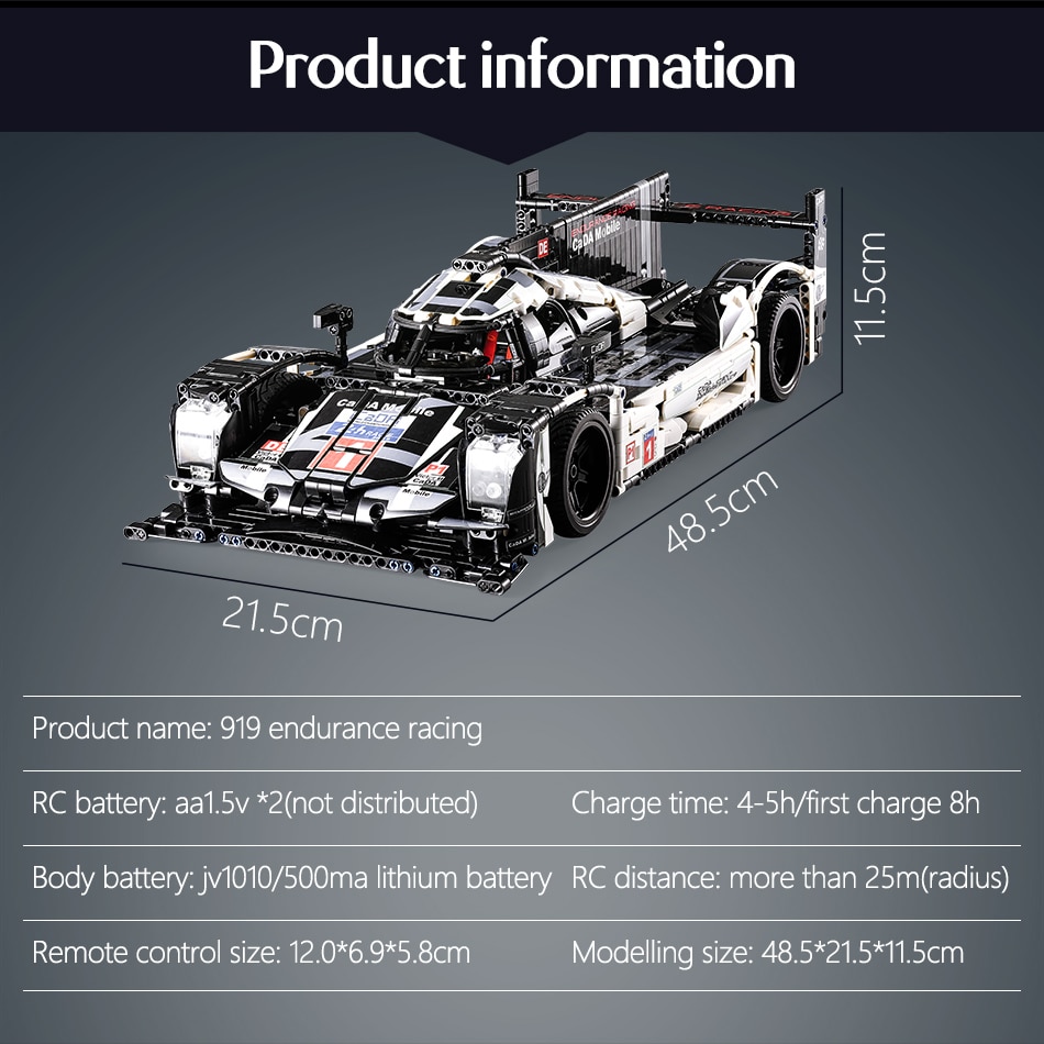 CADA C61016 Porsche 919 Hybrid Sports-car CADA C61016 Porsche 919 Hybrid Sports-Car