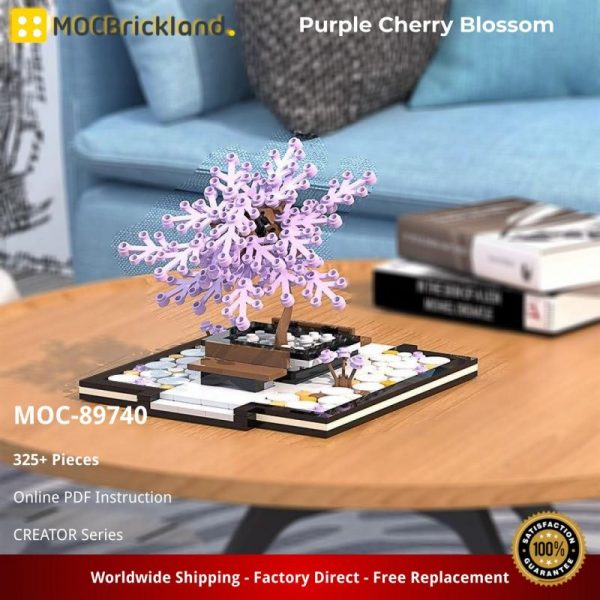 MOCBRICKLAND MOC-89740 Purple Cherry Blossom