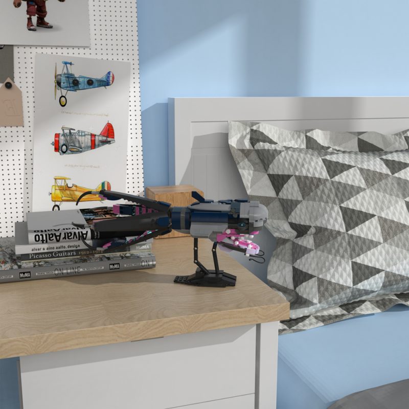 MOCBRICKLAND MOC-40013 Purrgil Hyperspace Whale Minifig Scale