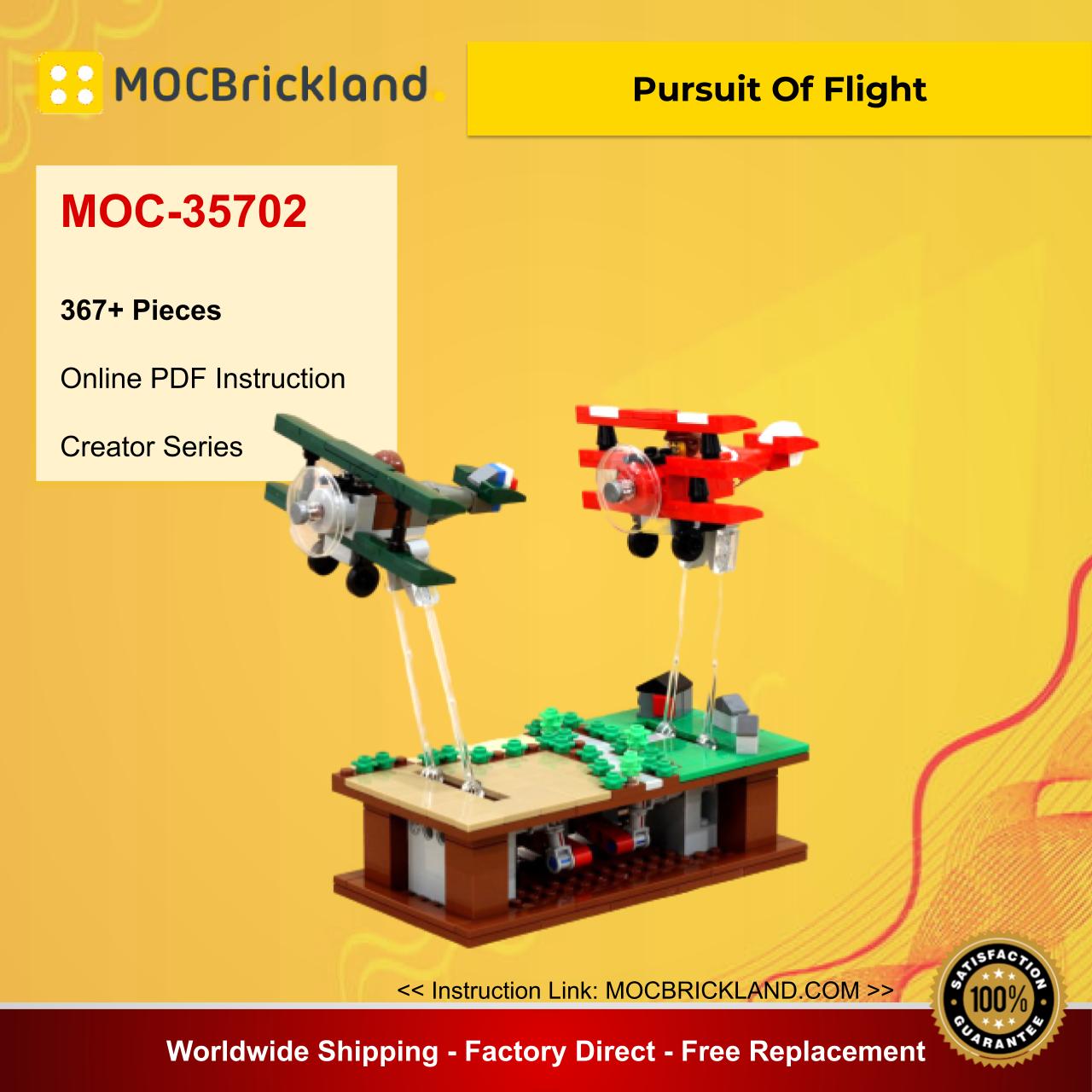 Pursuit Of Flight MOC 35702 Creator Designed By JKBrickworks With 367 Pieces