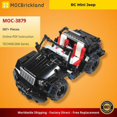 MOCBRICKLAND MOC-3879 RC Mini Jeep
