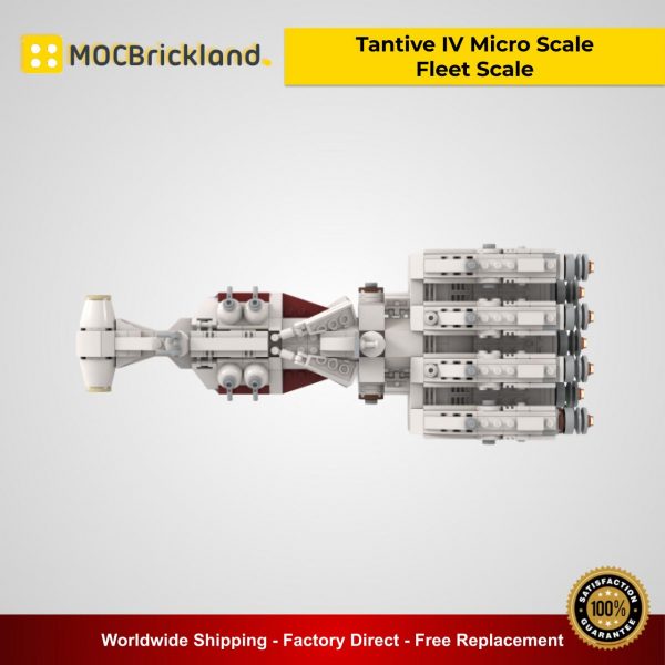 Tantive IV Micro Scale Fleet Scale MOC 36695 Star Wars Designed By 2bricksofficial With 675 Pieces
