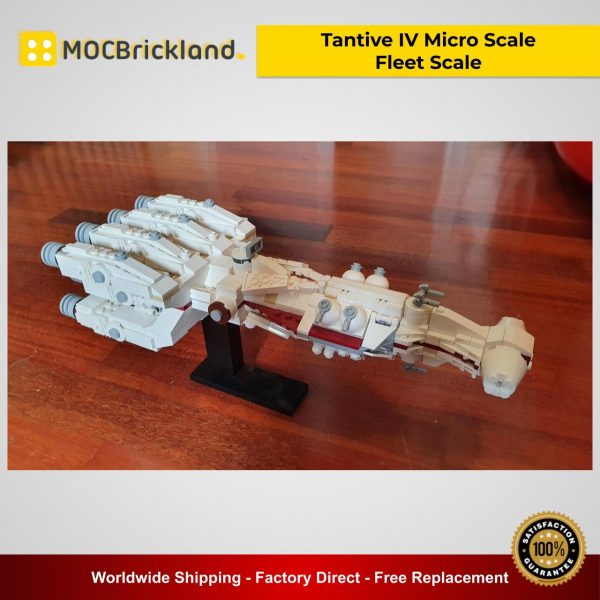Tantive IV Micro Scale Fleet Scale MOC 36695 Star Wars Designed By 2bricksofficial With 675 Pieces
