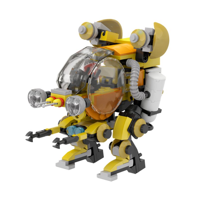 MOCBRICKLAND MOC-30695 Tapir Mining Mecha Mk1