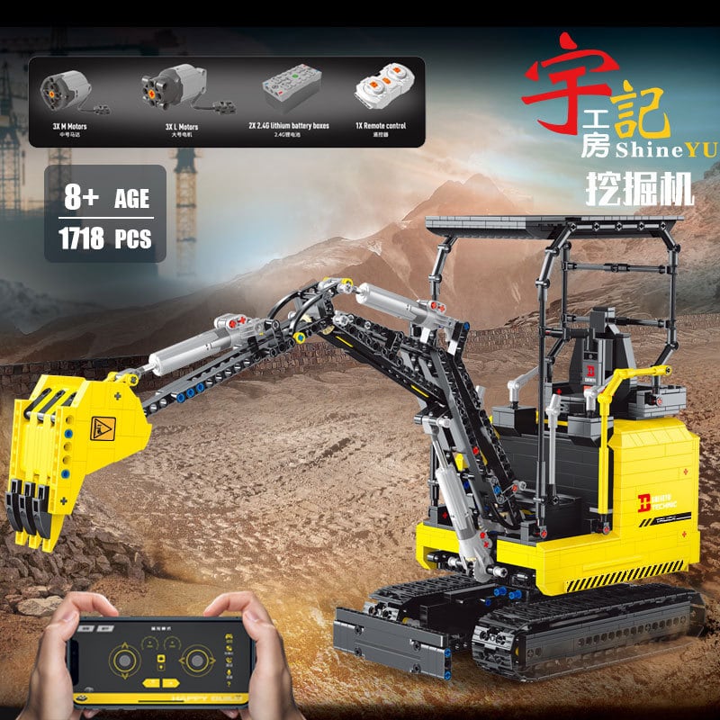 Technic BUILO YC-22006 Shine YU: Mini Excavator