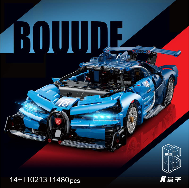 Technic K BOX 10213 Rage equipment: Bugatti Vision Gran Turismo concept car 1:14