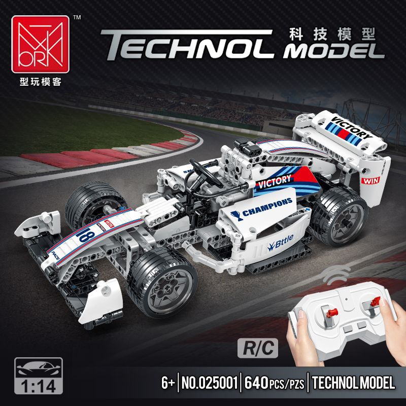 Technic MORK 025001 F1 building block racing 1:14 6 models 