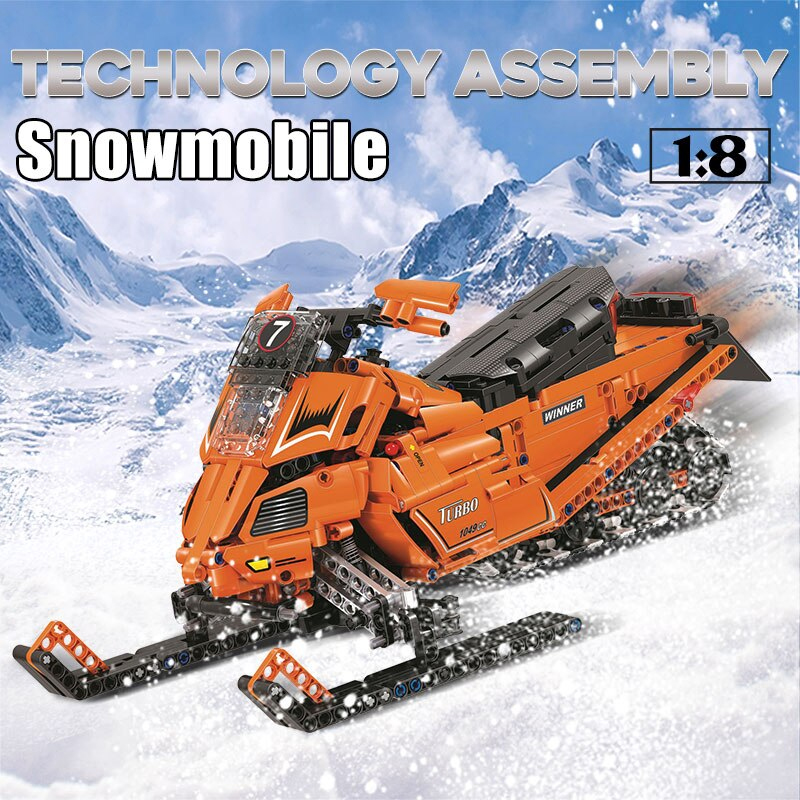 Technic WINNER 7068 The Turbo Snowmobile Motor 1:8