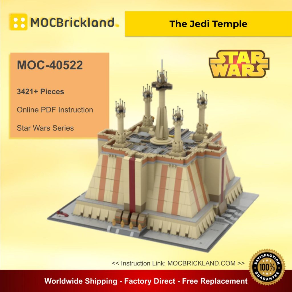 The Jedi Temple MOC40522 Star Wars Designed By ZeRadman With 3421