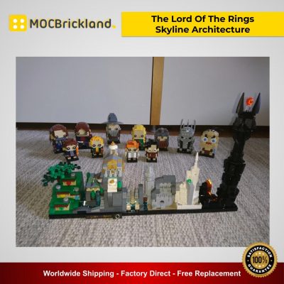 The Lord Of The Rings - Skyline Architecture MOC 20513 Movie Designed By MOMAtteo79 With 730 Pieces
