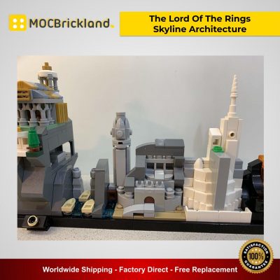 The Lord Of The Rings - Skyline Architecture MOC 20513 Movie Designed By MOMAtteo79 With 730 Pieces