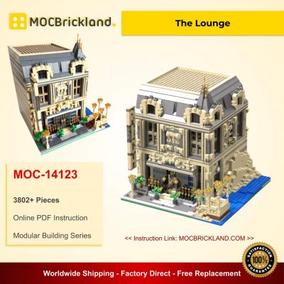 The Lounge MOC 14123 Modular Building Alternative LEGO 10253 Designed By Huaojozu