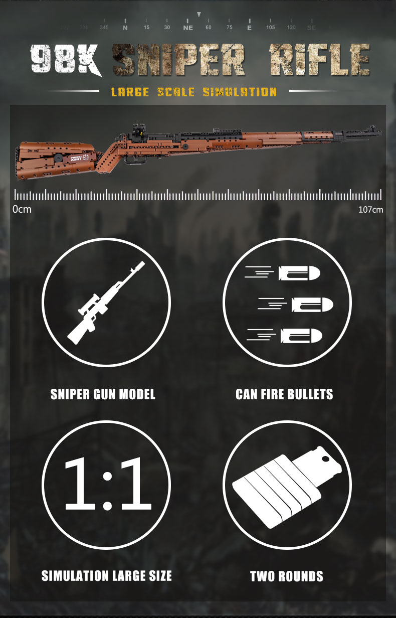 MOULD KING 14002 The Mauseres 98K Sniper Rifle