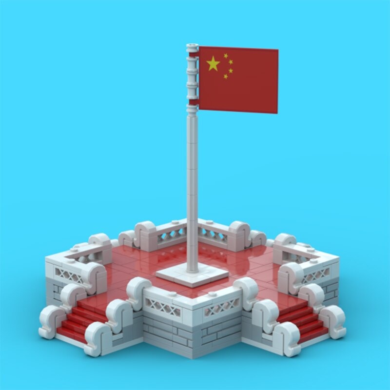 MOCBRICKLAND MOC-89758 Tiananmen Flag Raising