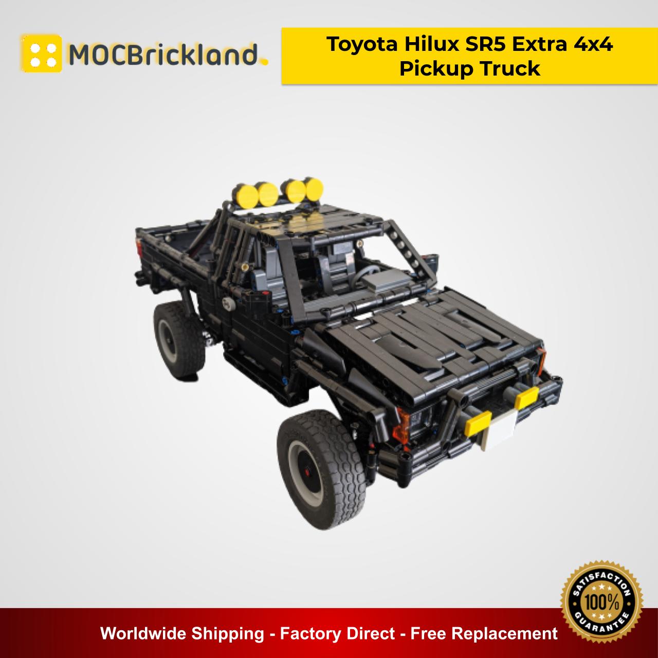 Toyota Hilux SR5 Extra 4x4 Pickup Truck MOC 43124 Technic - Back To The Future Movie Designed By RM8 BrickGarage