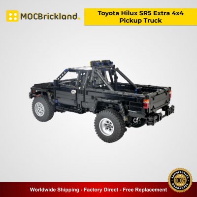 Toyota Hilux SR5 Extra 4x4 Pickup Truck MOC 43124 Technic - Back To The Future Movie Designed By RM8 BrickGarage
