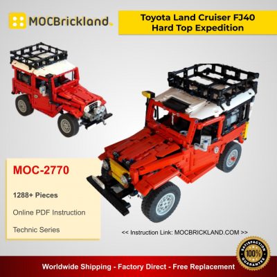 Toyota Land Cruiser FJ40 Hard Top Expedition MOC 2770 Technic Designed By RM8 BrickGarage With 1288 Pieces