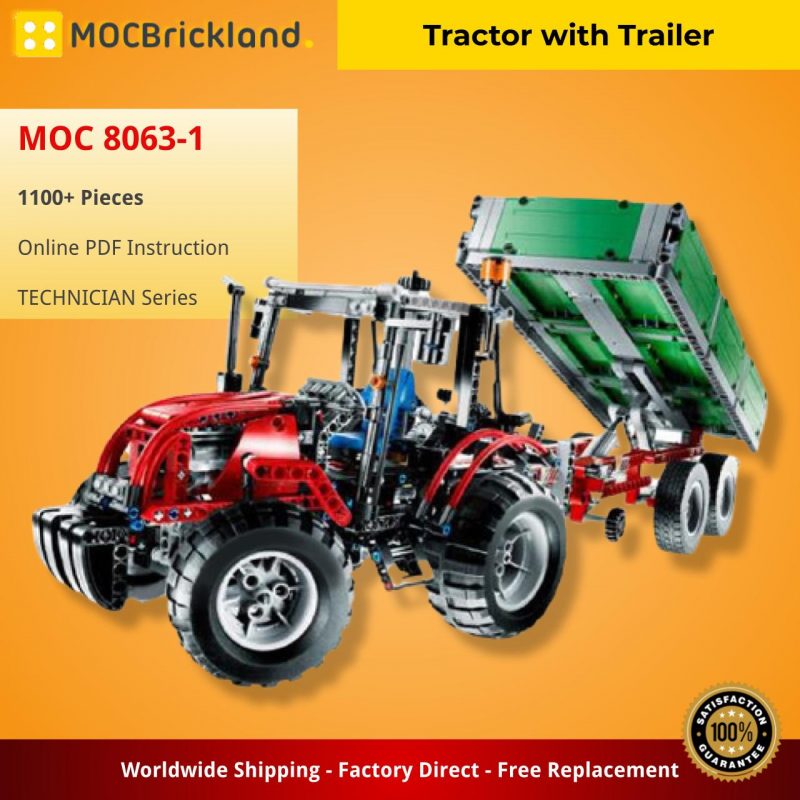 MOCBRICKLAND MOC 8063-1 Tractor with Trailer