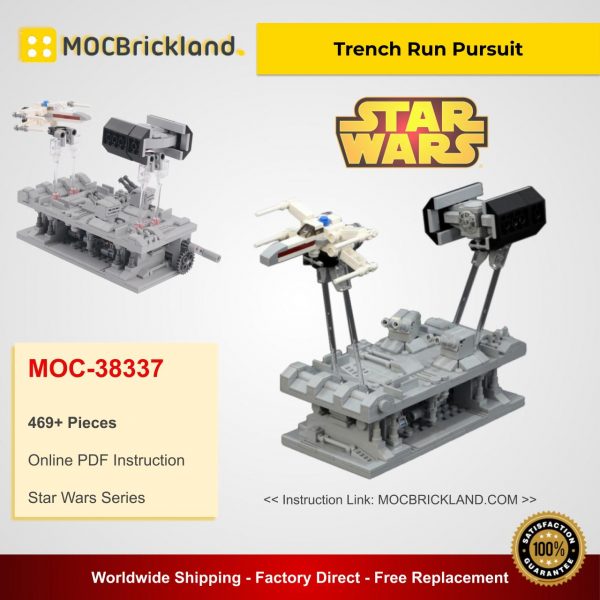 Trench Run Pursuit MOC 38337 Star Wars Designed By JKBrickworks With 469 Pieces