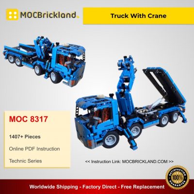 Truck With Crane MOC 8317 Technic Designed By ErikLeppen With 1407 Pieces