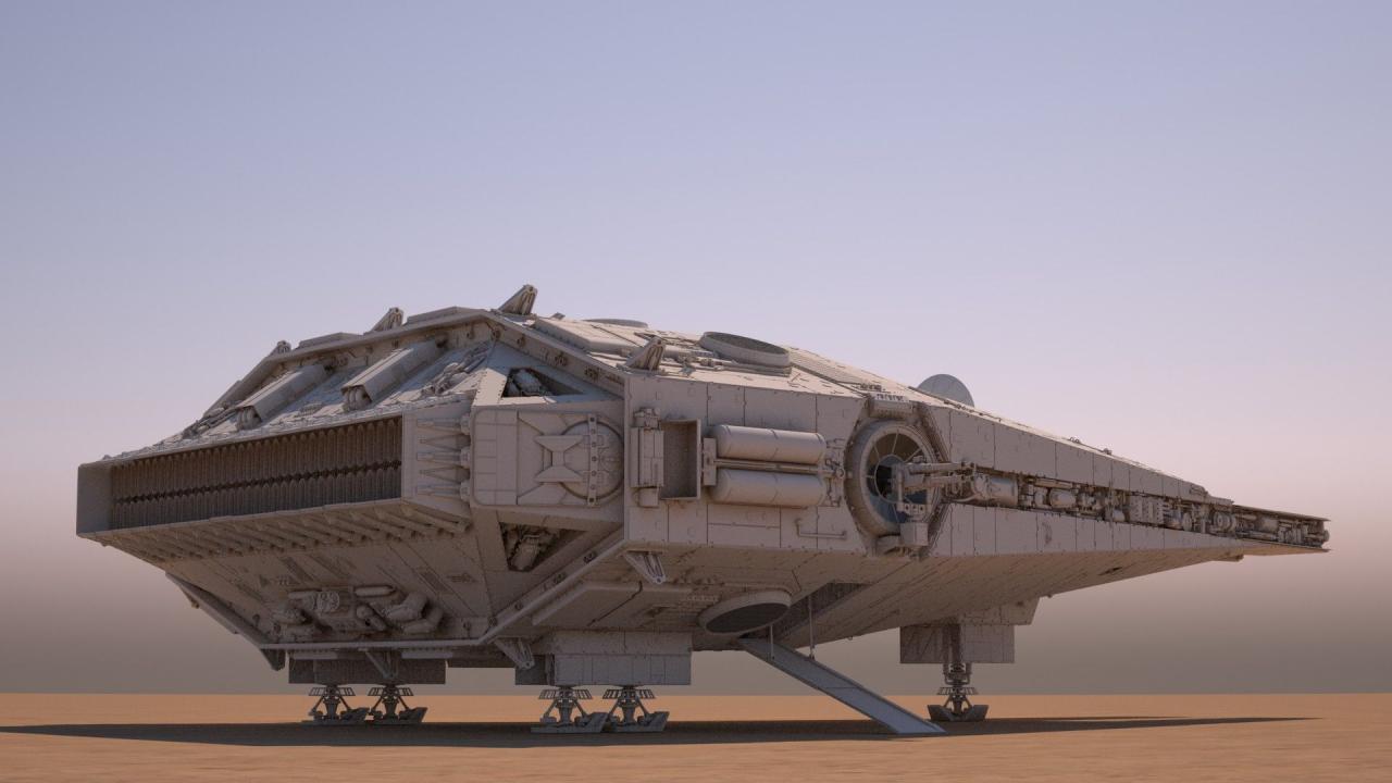 Ultimate Playset Scale Ship Century Hawk Star Wars MOC 33689 