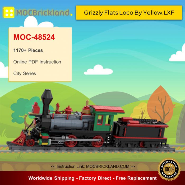 City MOC-48524 Grizzly Flats Loco By Yellow.LXF MOCBRICKLAND
