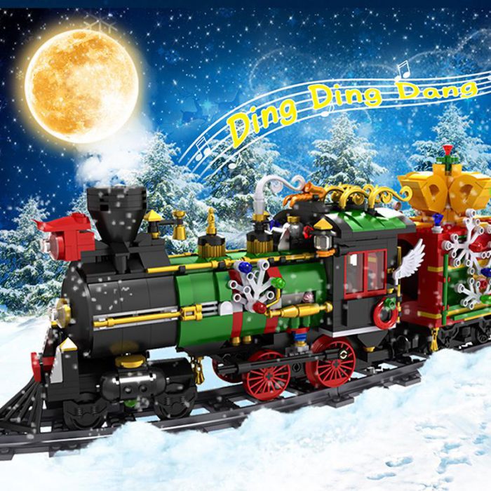 Technic MOULDKING 12012 The Motorized Christmas Train With Sound, Lights And Steam