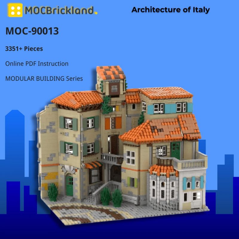 Modular Buildings MOC-90013 Architecture of Italy by Jerry MOCBRICKLAND
