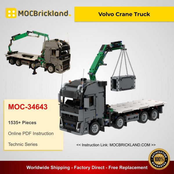 Volvo Crane Truck MOC 34643 Technic Alternative LEGO 42078 Designed By Technicprojects With 1535 Pieces