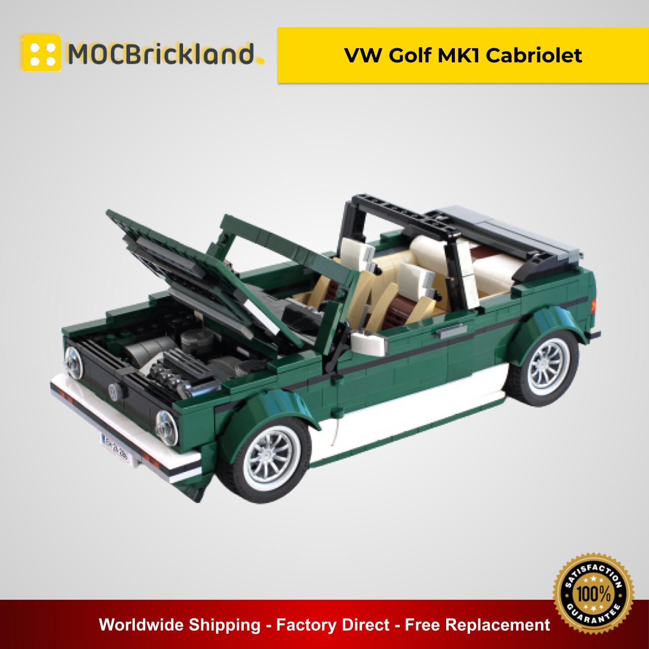 VW Golf MK1 Cabriolet MOC 26778 Creator Compatible With LEGO 10242 Designed By Buildme
