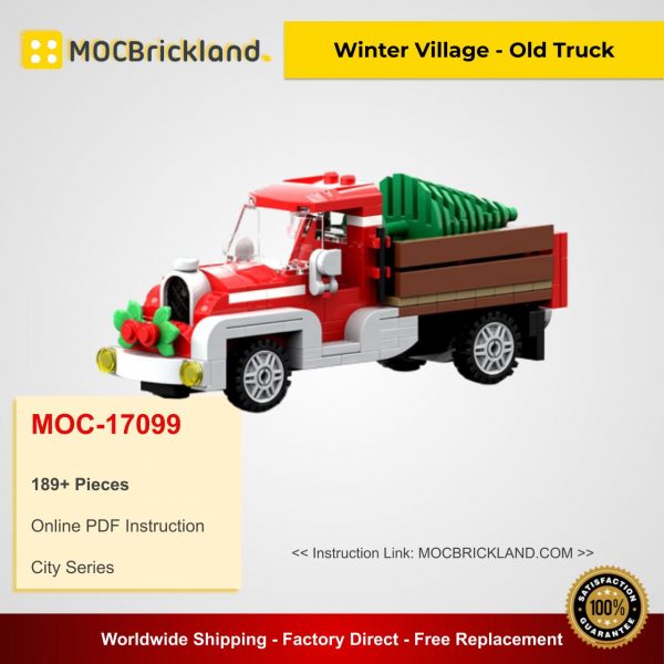 Winter Village - Old Truck MOC 17099 City Designed By Brick_monster With 189 Pieces