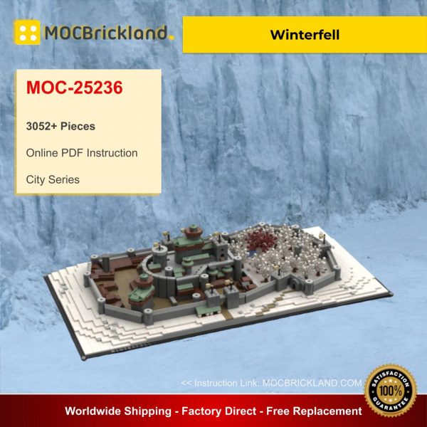Winterfell MOC 25236 City Designed By EthanBrossard With 3052 Pieces
