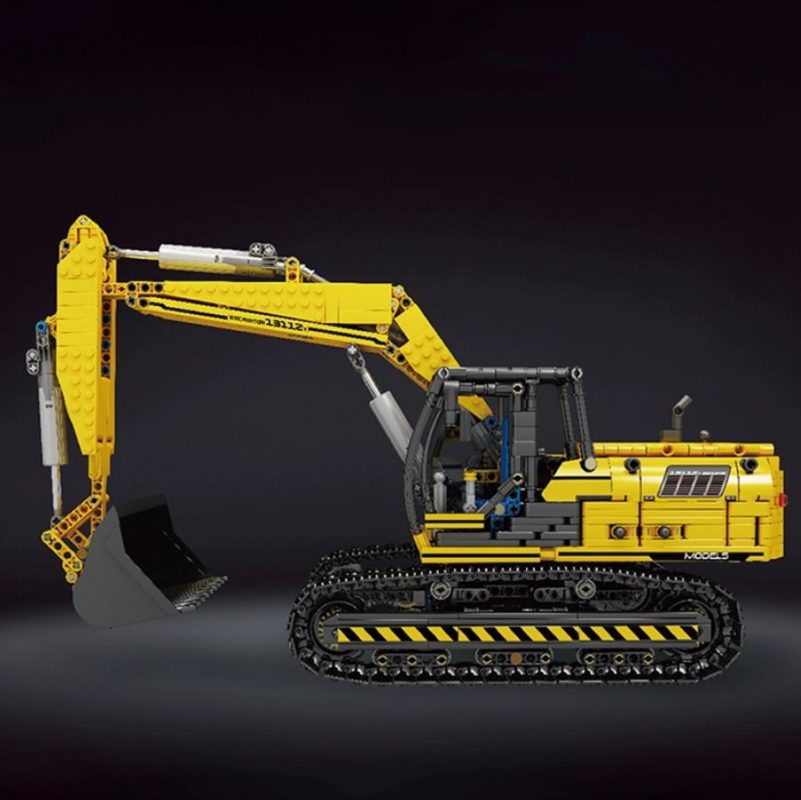 Mould King 17032 Yellow Link Belt 250 X 3 Mechanical Excavator