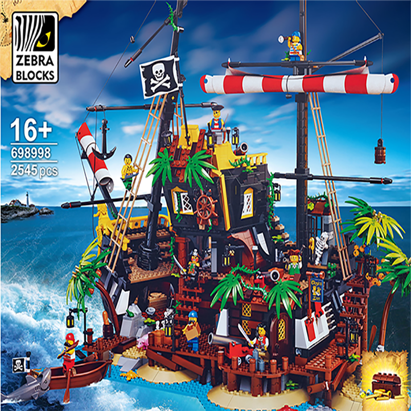 ZEBRA 698998 Pirates of Barracuda Bay Compatible With MOC 21322